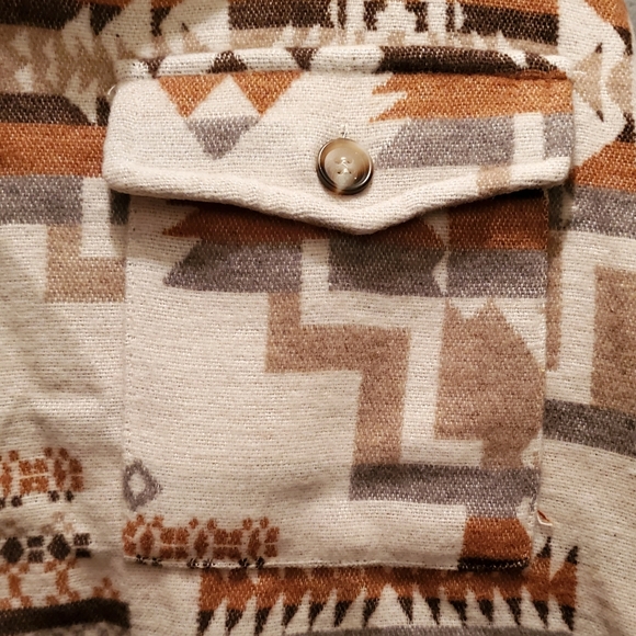 New BLUE B. COLLECTION June Boutique Archer Southwest Shacket M - Picture 4 of 6